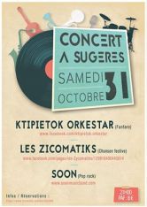 Affiche du concert avec Soon à Sugères
